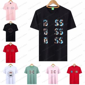 2023 Boss Mens Camiseta de Alta Qualidade Moda Masculina T-shirt Luxo Polo Redondo Pescoço Respirável Top Boss Business Camisa Casual Tee Homem Tops Designer Camisas Homens Tamanho M-XXXL