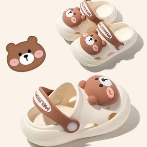 Sandals Summer Children's Shoes Cold Slippers Indoor Non slip and Soft Bottom Comfort Cute Baby Hole Boys Girls Home 230424