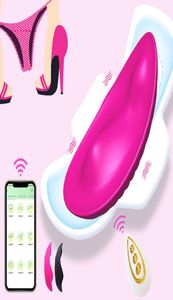 DildosDong Farfalla Indossabile Vibratore APP Wireless Mutandine Remote Dildo per Donne Stimolatore Clitorideo Massaggio Giocattoli Erotici Del Sesso 223051568