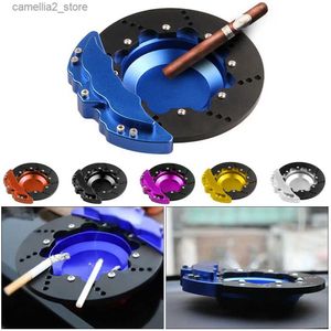 Car Ashtrays Home Office Brake Disc Caliper Shape Racing Easy Clean Bar Spinning Car Ashtray Round Gift Storage Aluminium Alloy Universal Q231125