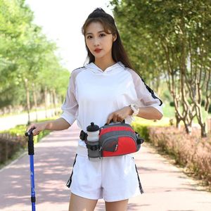 Outdoor Bags Fanny Pack Running Belt Purse Sports Waist Bag Nylon Bum With Bottle Holder Waterproof For Cycling Hydration Jogging