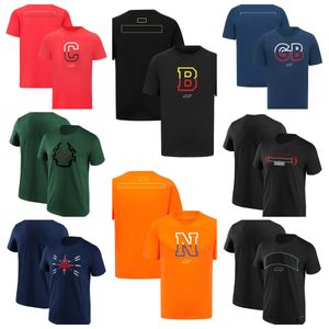 F1-Formel-1-Rennanzug, Sommer-Rundhalsausschnitt, atmungsaktiv, Teamuniform in Übergröße, individuelles, kurzärmeliges, schnell trocknendes T-Shirt