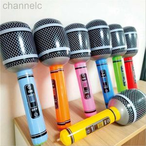 Party Balloons Microphone Karaoke Inflatable Speaker For 80s 90s Decor Boy Rapper Hip Hop Birthday Music Mike Ballon Toy