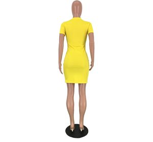 Designerklänningar för kvinnor Sommarmode Hög kvalitet Elegant Lyx Mini Vestidos O-ringad Bokstavstryck Street Wear Kläder K234