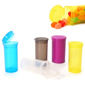 80 ml feuchtigkeitsbeständige Tablettenflasche 80 ml Squeeze-Pop-Top-Flasche Tabak-Kräuter-Aufbewahrungsbox Stash Jar Spice Container Räuchern von Kunststoffröhrchen