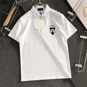 Мужская половая дизайнерская дизайнерская рубашка для повседневного поло Мужская толстовка, вышитая в костюме с короткими рукавами, карла