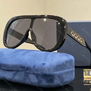 Дизайнерская маска солнцезащитные очки Jumbo Letter Eyewear для женщин Mens Mens Luxury Beach Goggle Старшие очки UV400 Eyeglasses G рамки винтажные металлические гигантские очки солнечные очки с коробкой