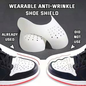 Skodelar Tillbehör Crease Protector Sneakers Anti Bending Crack Toe Cap Support Bår Lättvapen Keeping Shield 1Pair 231124