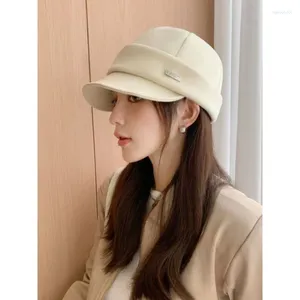 Berretti Berretto alla moda autunnale e invernale Versione coreana di tutti i temperamenti casual Viaggi Mostra viso Piccolo cappello da pescatore Donna