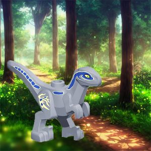 Nuovo Jurassic World Park Dinosaur Building Blocks Modello animale Giocattolo Bambini Uovo di Pasqua Città Action Figure Accessorio Blocchi alimentari