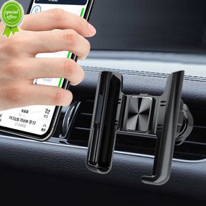 Biltelefonhållare 360 ​​Rotation Stand för mobiltelefon Universal Gravity Auto Phone Holder In Car Air Vent Clip Mount GPS Support