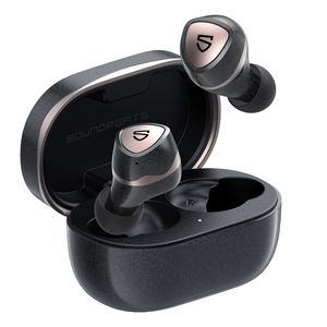 Sondpeats Sonic Pro Wireless Earbuds QCC3040 APTX-Adaptive Bluetooth 5.2 Encontro de ouvido, 4 Driver de Armatura Balanced, Carregamento sem fio