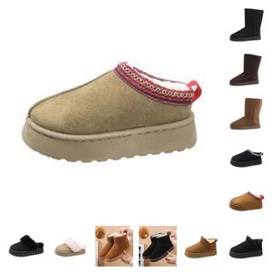 Botas de plataforma de grife australiana austrália ao ar livre inverno neve ultra mini botas de plataforma mulheres bota de pele macia botas de tornozelo de couro castanha meninas sapatos