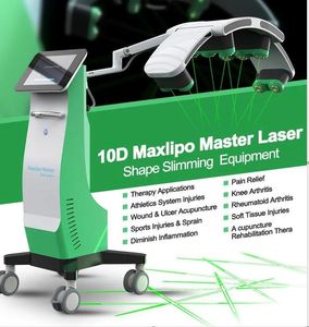 10D Max Lipo Laser 532NMスリミング減量脂肪還元療法アプリケーション疼痛緩和性創傷潰瘍性関節炎マシンの減少