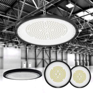 UFO LED Highbay Light 100W 150W 200W 200W Highbay Işık Atölyesi Alüminyum Garaj 100-265V