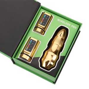 Tätowiermaschine EXO Tätowierstift 3,5/4,0/4,6 mm Hub optional kabelloses Tätowiermaschinen-Kit 12500 U/min Japanischer kernloser Tätowierstift mit zwei Batterien 230425