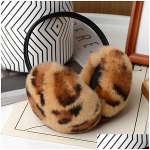 Kulak muffs kulak muffs kulaklık moda kadınlar sıcak kış gerçek çocuklar başlık kız r231009 Damla teslimat moda aksesuarları şapkalar, scarv dhd7a