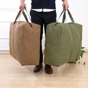 Akşam çantaları tuval tote kalınlaştırılmış hareketli yorgan giyim depolama bagajı eski kaba kumaş çalışma 230424