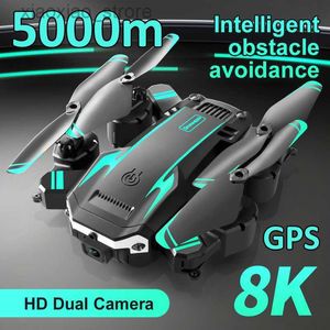 Drohnen 2023 Neue Drohne 8K 5G GPS Professionelle HD-Luftaufnahmen Hindernisvermeidung Vierrotor-Hubschrauber RC-Entfernung 5000M Dron Toys