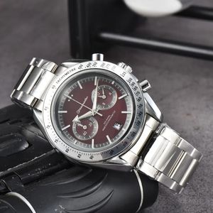 Omeg WISS WIDZE DLA MĘŻCZYZN 2024 ZEWARTY MENSKIE WSZYSTKIE DEL Work Quartz Watch Wysokiej jakości najlepsza luksusowa marka Chronograph zegar zegar zegarek zegarek ze stali nierdzewnej Zegarek Mężczyzna A1