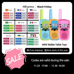 Telefones de brinquedo 3pcs Mini Wlakie Talkie Talkpod Pai filho Jogos de família Brinquedos Educacionais Intelectuais T 388 Baofeng Rádio para crianças presentes Meninos 231124