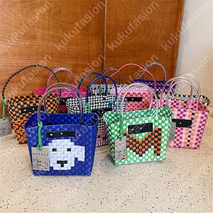 10 Styles Women Designer Basket Tote Bag Market Luxury Designer Bucket Handbag Casual Shoulder Bags Patchwork Fashion Beach Bags Purses