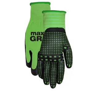 , Unisex, 6 paquete de guantes máximos de agarre, en color verde, tamaño SM