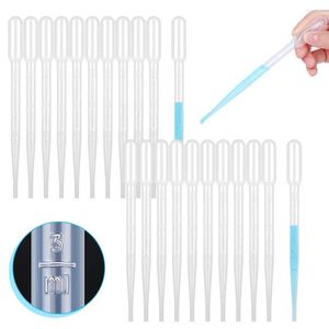 0.2/0.5/1/2/3/5/10ML Laboratory Pipette Plastic Disposable Graduated Pasteur Dropper Polyethylene Makeup Tools