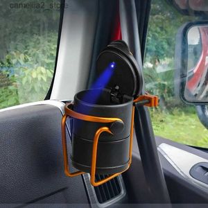 Car Ashtrays PITILLERA Truck Ashtray Onboard Car Bottle Bracket Metal Hanging Cup Holder Navigation Frame Vehicle-mounted An on-board Q231125