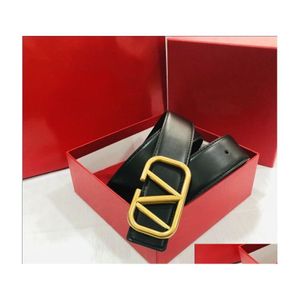 Belts Men Women Designers Classic Fashion Luxury Casual Letter Smooth Buckle Womens Mens Belt Width 3.8Cm With Box Drop Delivery Acce Dh0Om