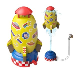 Gun Toys Rocket Launcher Toys Outdoor Rocket Water Pressure Lift Sprinkler Toy Fun Interaction In Garden Lawn Water Spray Toys for Kids 230424