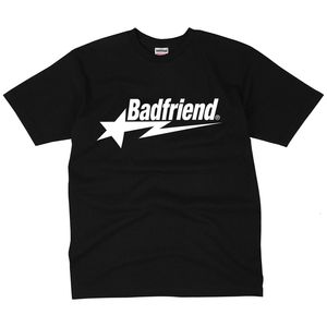 Мужские футболки Y2K Хип-хоп Футболка с буквенным принтом Friend Printing Большой топ Harajuku Модная повседневная свободная верхняя одежда 230425