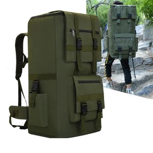 Sacos ao ar livre 110l homens caminhadas saco de acampamento mochila grande exército ao ar livre escalada trekking viagem mochila tático sacos de bagagem 231124