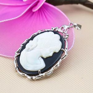 Pendant Necklaces 34 51mm Ethnic Chic Prevalent Character Abalone Seashell Sea Shell Embroider Craft Jewelry Making Design Diy Accessories