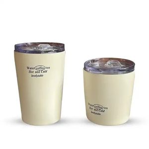 Canecas de copo de 12 onças com tampas de 8 onças caneca de café de parede dupla de aço inoxidável