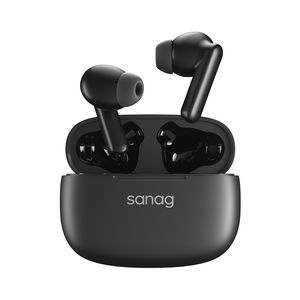 Sanag T80S PRO Cuffie con cancellazione attiva del rumore Dual Host AAC HiFi TWS Auricolari Bluetooth senza fili ANC Auricolari 4 Cuffie MIC