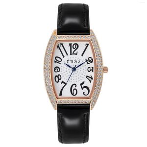 Нарученные часы бренд Crystal Watch для женщин роскошные часы модные прямоугольные набор женского кварца