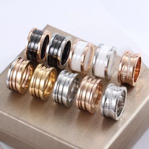 Hochwertige Designerringe Paar Ring für Männer und Frauen Designer Design Edelstahl Keramikringe Valentinstagsgeschenk