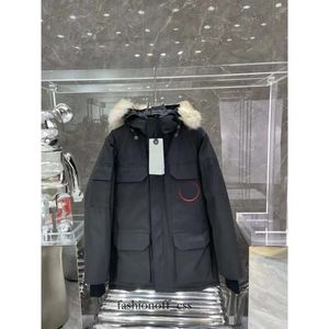 Casaco de inverno de ganso canadense grosso quente masculino parkas jaquetas roupas de trabalho jaqueta ao ar livre engrossado moda mantendo casal vivo 584 592