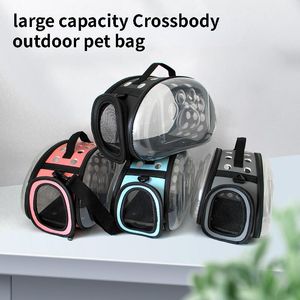 Kinderwagen Reine Farbe Haustier Katze Tragetasche Umhängetasche Tragbare Outdoor Katze Faltbare Hund Reise Haustier Tasche Welpen Tragen Schulter Hund Welpen Taschen