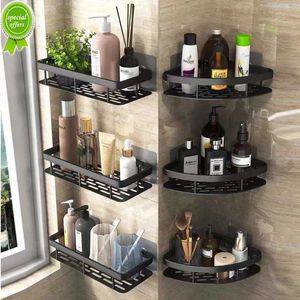 Mensole angolari per bagno senza trapano Ventosa Portaoggetti per doccia Shampoo Organizzatore Scaffale Organizzatore da cucina Accessori per il bagno