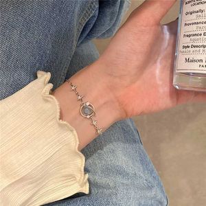 Bracelets de charme 2023 pulseira de espaço opala elegante coreana para mulheres pulseiras de plantas de planta pulseiras