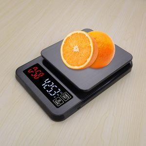 Household Scales 3/5KG/0.1g Coffee Scale With Timer Smart Drip Coffee Scale Precision Coffee Pot Scale Household Portable Digital Kitchen Scales 230426