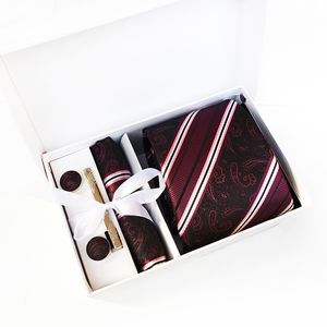 All-match Men's Tie Spot Gift Box 6-Piece Set Team Necktie Business Formal Wear Wedding Tie Factory Wholesale