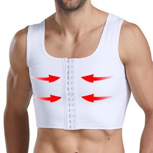 Midja mage shaper män gynecomastia shaper slant bröstkontroll bröst formträ företag underkläder magbindlar krokkontroll 231124