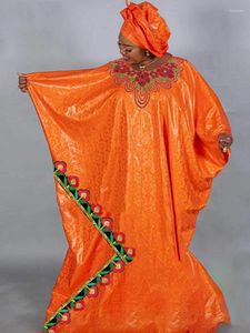Этническая одежда африканская свадебная вечеринка оригинальная базинская рушина Materia Длинные платья церемония вечерние платья бесплатно размер Dahiki Rope