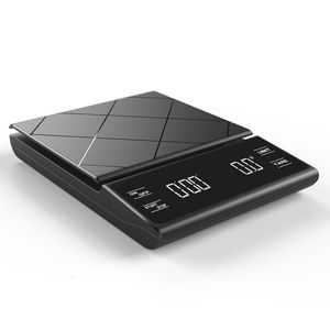 Household Scales Precision Electronic Kitchen Scale 3kg 0.1g LCD Digital Drip Coffee Scale with Timer Weight Balance Household Scale 230426