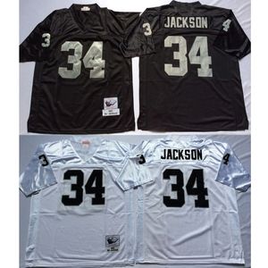 American Football Wear Bo Jackson 34 Jerseys REMOLHA MENINO BRANCO BLAT BLAT