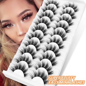 メイクアップツールsedysheep 37810pairs 6d faux mink lashes natural walse owelashesふわふわの偽のまつげ拡張卸売230425