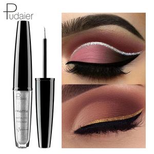 Pudaier Makeup Glitter Eyeliner líquido Maquia